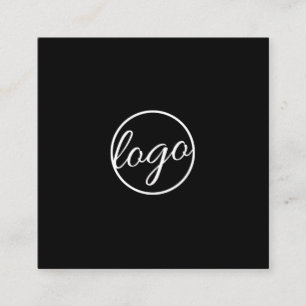 Cartão de visita Quadrado Simples do Logotipo Pers