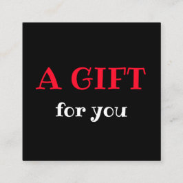 Cartão De Visita Quadrado simples e mínimo adicionar o seu nome e endereço d