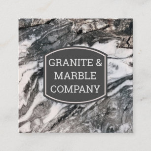 Cartão De Visita Quadrado Slab  Granito