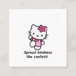 Cartão De Visita Quadrado Spread Kindness Like Confetti