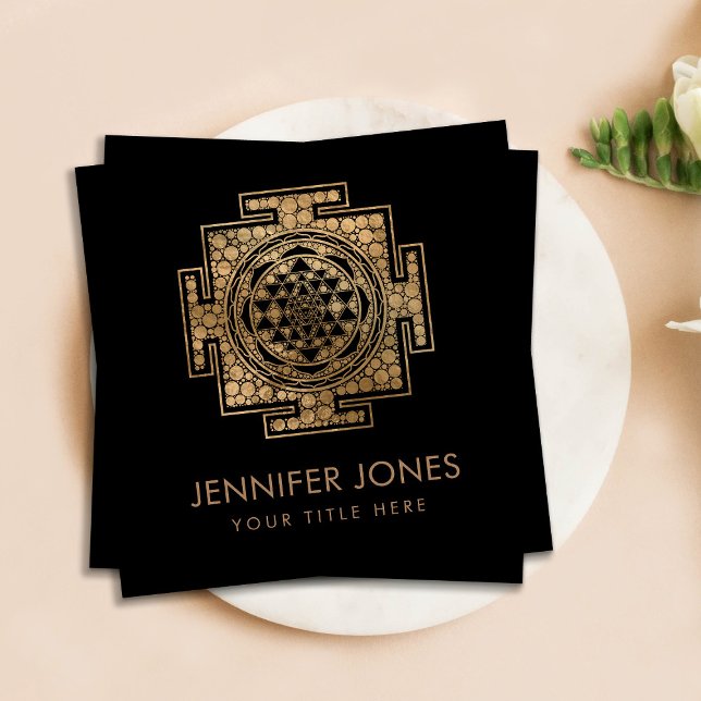 Cartão De Visita Quadrado Sri Lanka/Dot Art do Sri Lanka (Criador carregado)