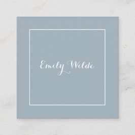 Cartão De Visita Quadrado Tarjeta de visita Cuadrada Blue White BusinessCard