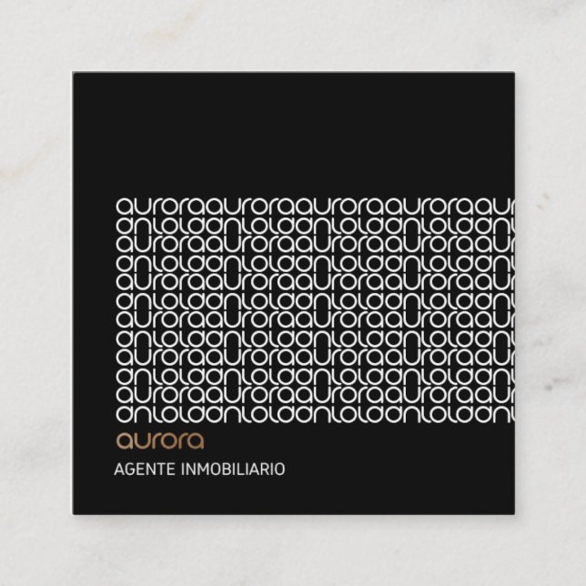 CARTÃO DE VISITA QUADRADO TARJETAS DE VISITA (Frente)