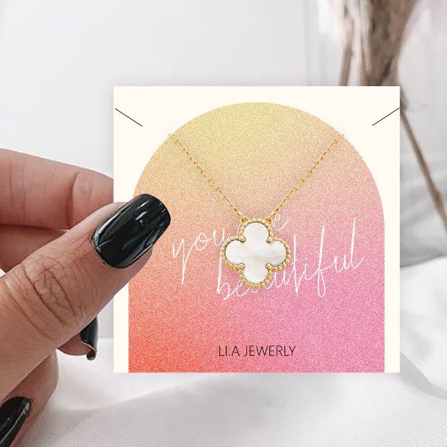 Cartão De Visita Quadrado Tela de Colar de Jogo Moderna com Glitter (Criador carregado)