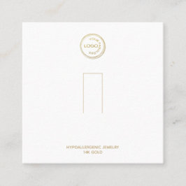 Cartão De Visita Quadrado Tela do suporte do toque Adicionar o logotipo bran