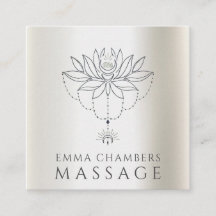 Terapeuta de Massagem Flor de Lótus Pearlescente