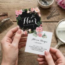 Tesoura Hair Stylist Hairdresser Moldagem Floral