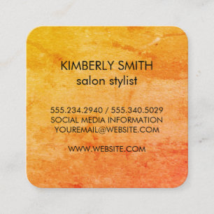 Cartão De Visita Quadrado Textura de Grunge Moderna