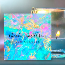 textura de opala e detalhes em ouro falso quadrado