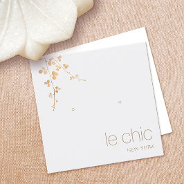 Cartão De Visita Quadrado Titular do Vídeo de Raio Ocupado com Ramificação D