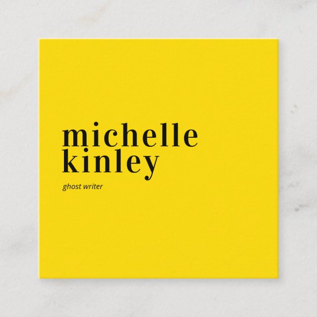 Cartão De Visita Quadrado Trendy moderna rede elegante profissional (Frente)