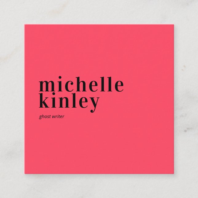 Cartão De Visita Quadrado Trendy moderna rede elegante profissional (Frente)