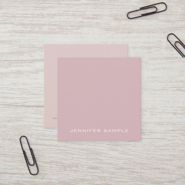 Cartão De Visita Quadrado Trendy Professional Modern Premium Silk Luxury (Frente/Verso In Situ)