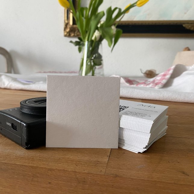 Cartão De Visita Quadrado Typographie, gelb, schwarz, Legal e Dezent (Criador carregado)