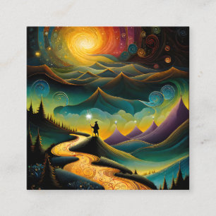 Cartão De Visita Quadrado Um sabático, se cronometrado bem, pode ter um muit