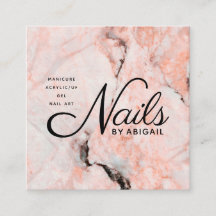 Unhas de Marble Rosa Branca por Nome Site e Código