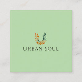 Cartão De Visita Quadrado Urban Soul Vegan  