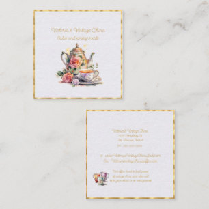 Cartão De Visita Quadrado Vintage China Vendedor e Compro de Remessa