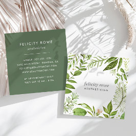 Cartão De Visita Quadrado Wild Meadow | Quadro botânico