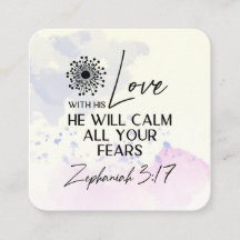 Zephaniah 3:17 Seu Amor acalmará seus medos Bíblia