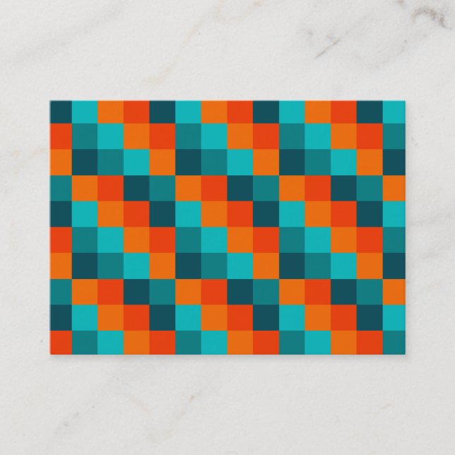 Cartão De Visita Quadrados de cor 01 (Frente)