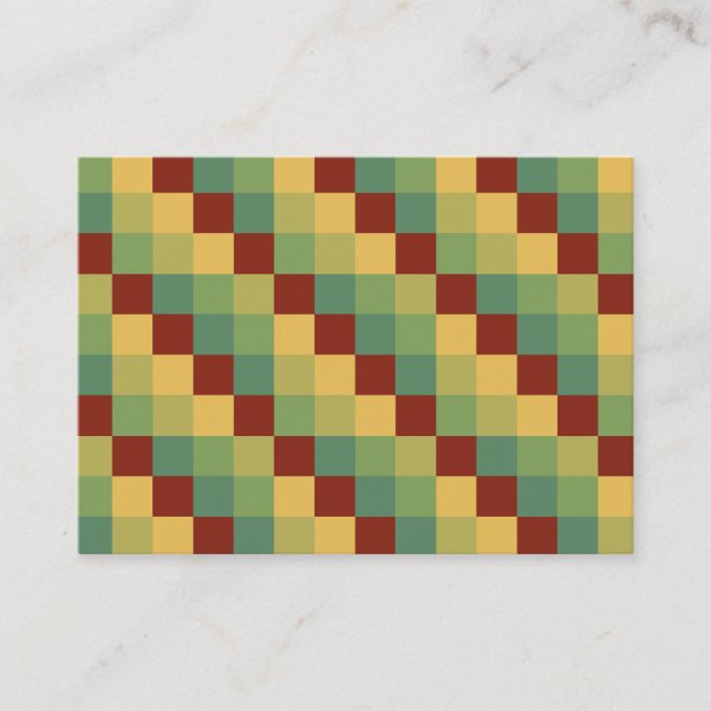 Cartão De Visita Quadrados de cores 016 (Frente)
