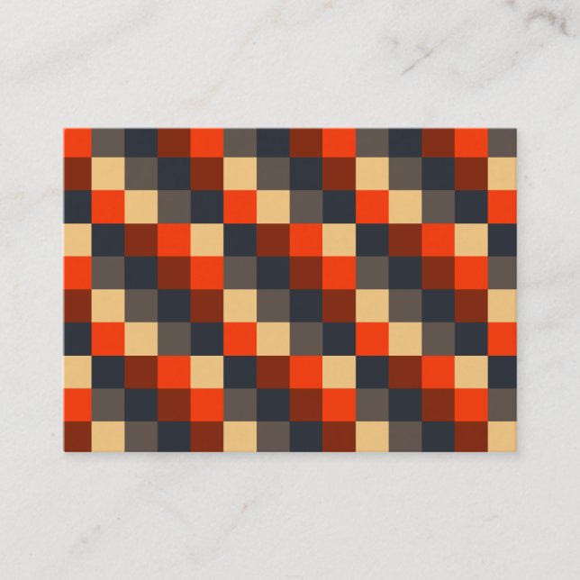 Cartão De Visita Quadrados de cores 02 (Frente)