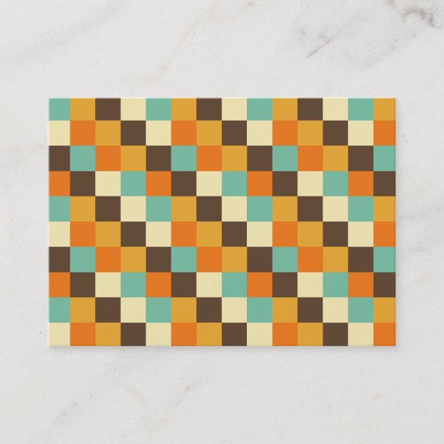 Cartão De Visita Quadrados de cores 05 (Frente)