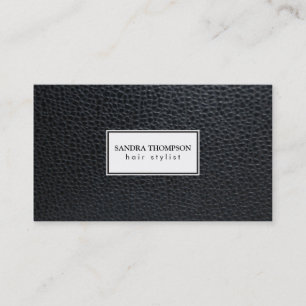 Cartão De Visita Quadro de couro/branco