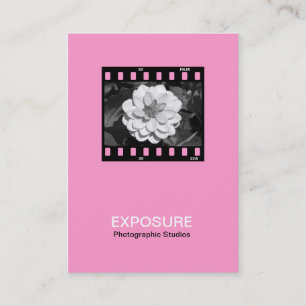 Cartão De Visita quadro de filme 01 de 35mm - rosa
