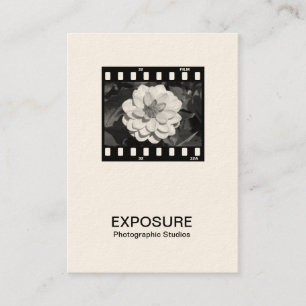 Cartão De Visita Quadro de Filme 35mm 01 (Creme)