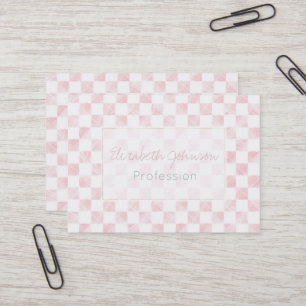 Cartão De Visita Quadro de referência Quadrados Brancos Modernos