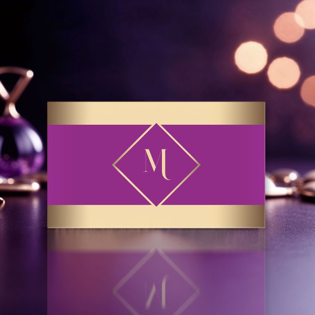 Cartão De Visita Quadro Dourado, cor-de-rosa, moderno (Criador carregado)