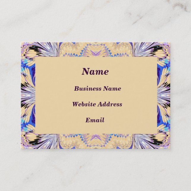 Cartão de visita quadro marmoreado (Frente)