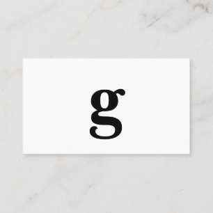 Cartão De Visita Qualquer letra, Simples paisagem branca Deluxe