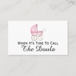Cartão De Visita Quando é hora de chamar a Gravidez Doula