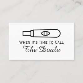 Cartão De Visita Quando é hora de chamar a Gravidez Doula