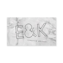 Quartz Marble Ultra Modern Big Funky Script