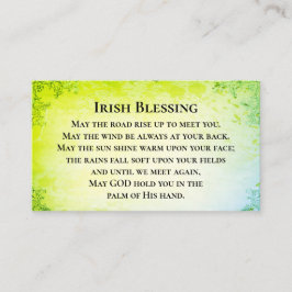 Cartão De Visita Que a estrada suba para te encontrar com a benção