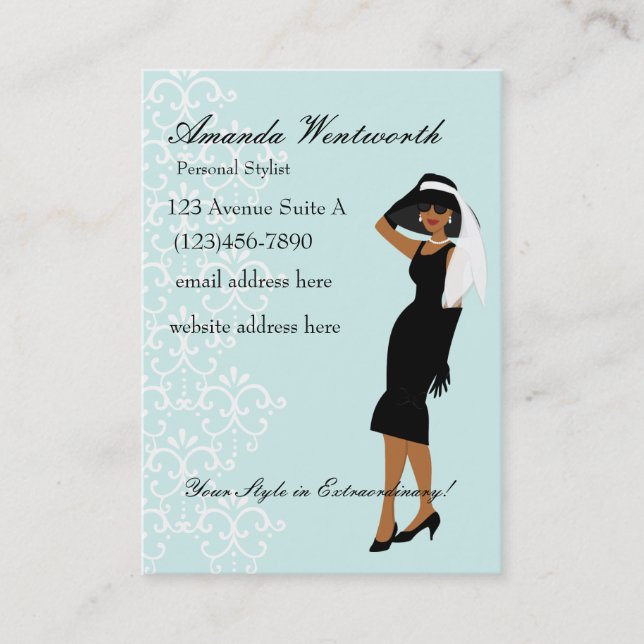 Cartão De Visita Que chapéu extraordinário! (Frente)