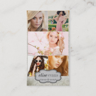 Cartão de visita queimado da imagem das bordas