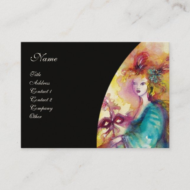 Cartão De Visita QUEIMANDO CARNIVAL / Teatro, dança e música (Frente)