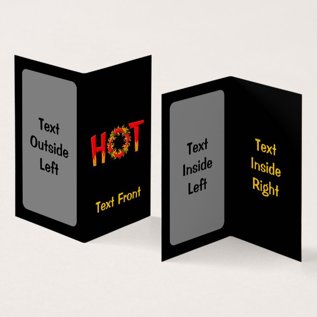 CARTÃO DE VISITA QUENTE (Interior e exterior)