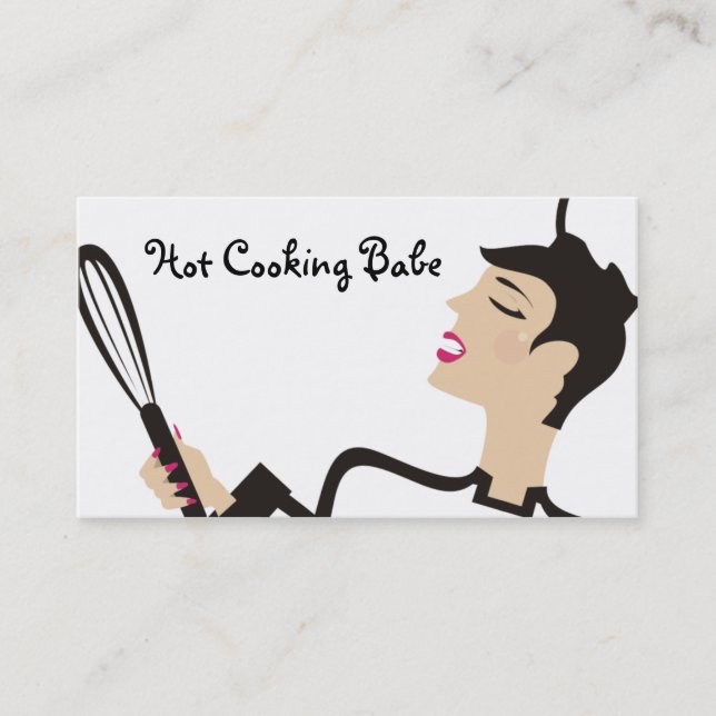 cartão de visita quente do padeiro do cozinheiro (Frente)