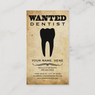 Cartão De Visita querido: dentista