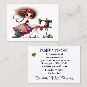 Cartão De Visita Quirky Seamstress Sewing Tailor