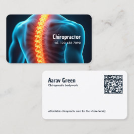 Cartão De Visita Quiroprática QR Personalizada