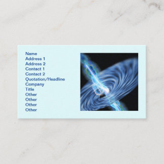 Cartão De Visita Radiação do Buraco Negro