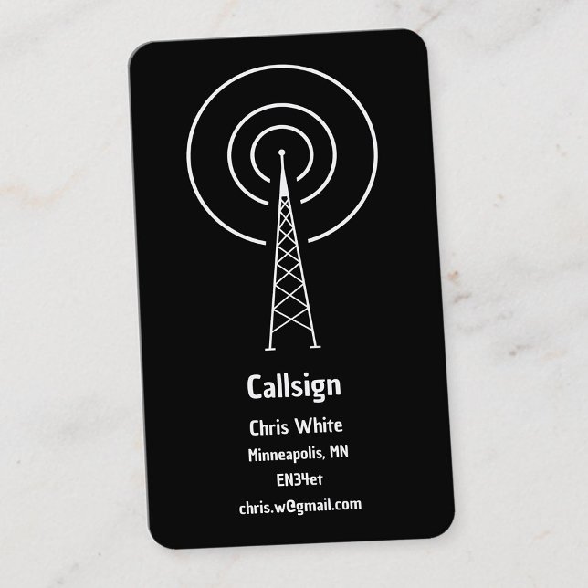 Cartão De Visita Rádio amador (Amateur Radio Business Cards)