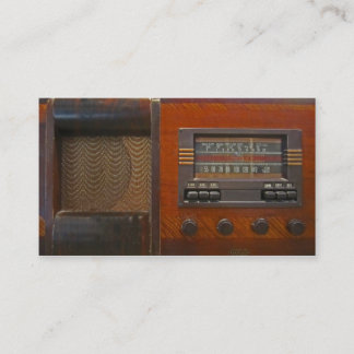 Cartão De Visita Rádio do vintage